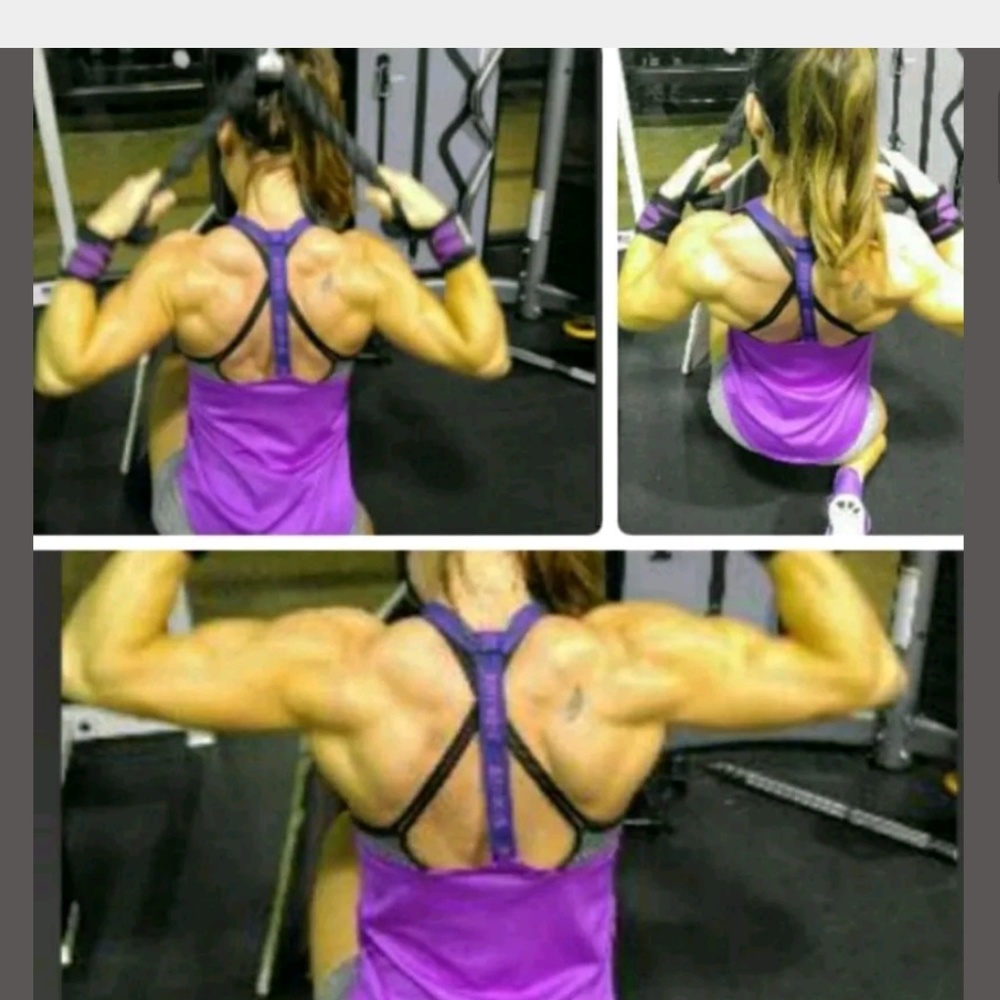 Bright hyper purple gym tank